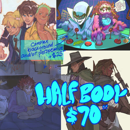 half body $70USD