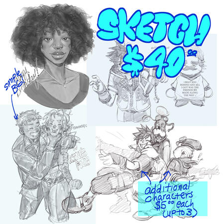 sketches $40USD